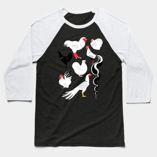 Asian roosters Baseball T-Shirt